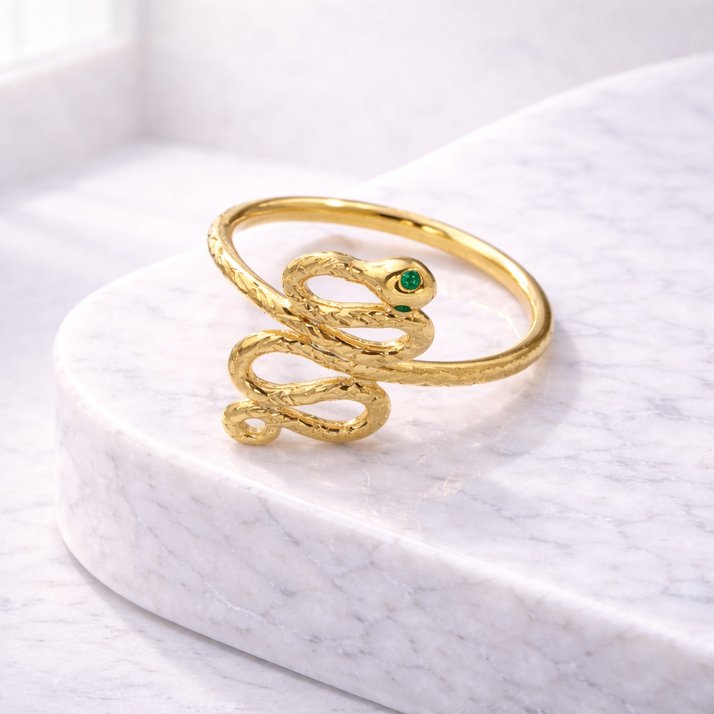 Zlatý prsteň hadík na mieru – originálny zlatý prsteň ručná výroba